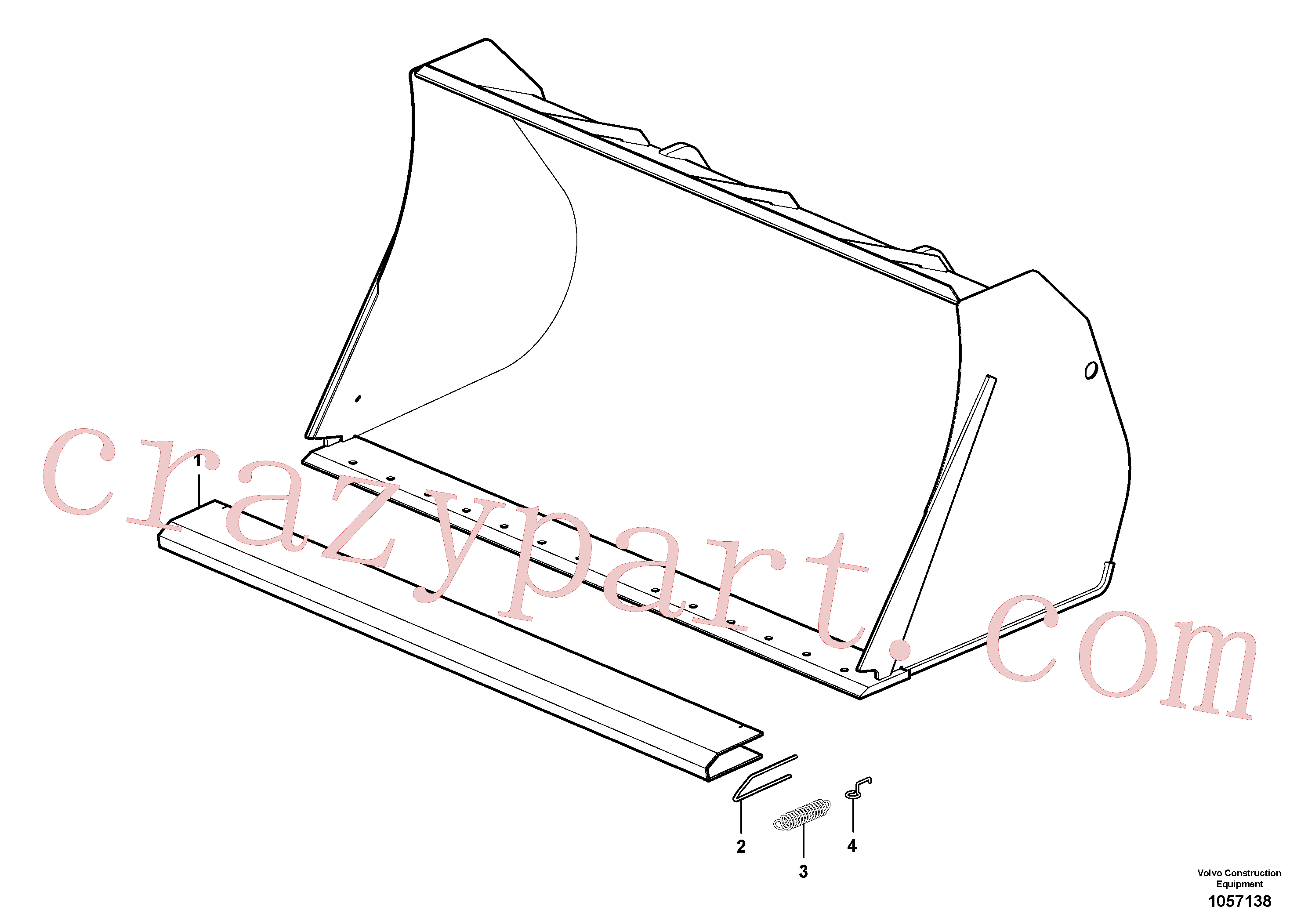 ZM2814396 for Volvo Protecting plate(1057138 assembly)