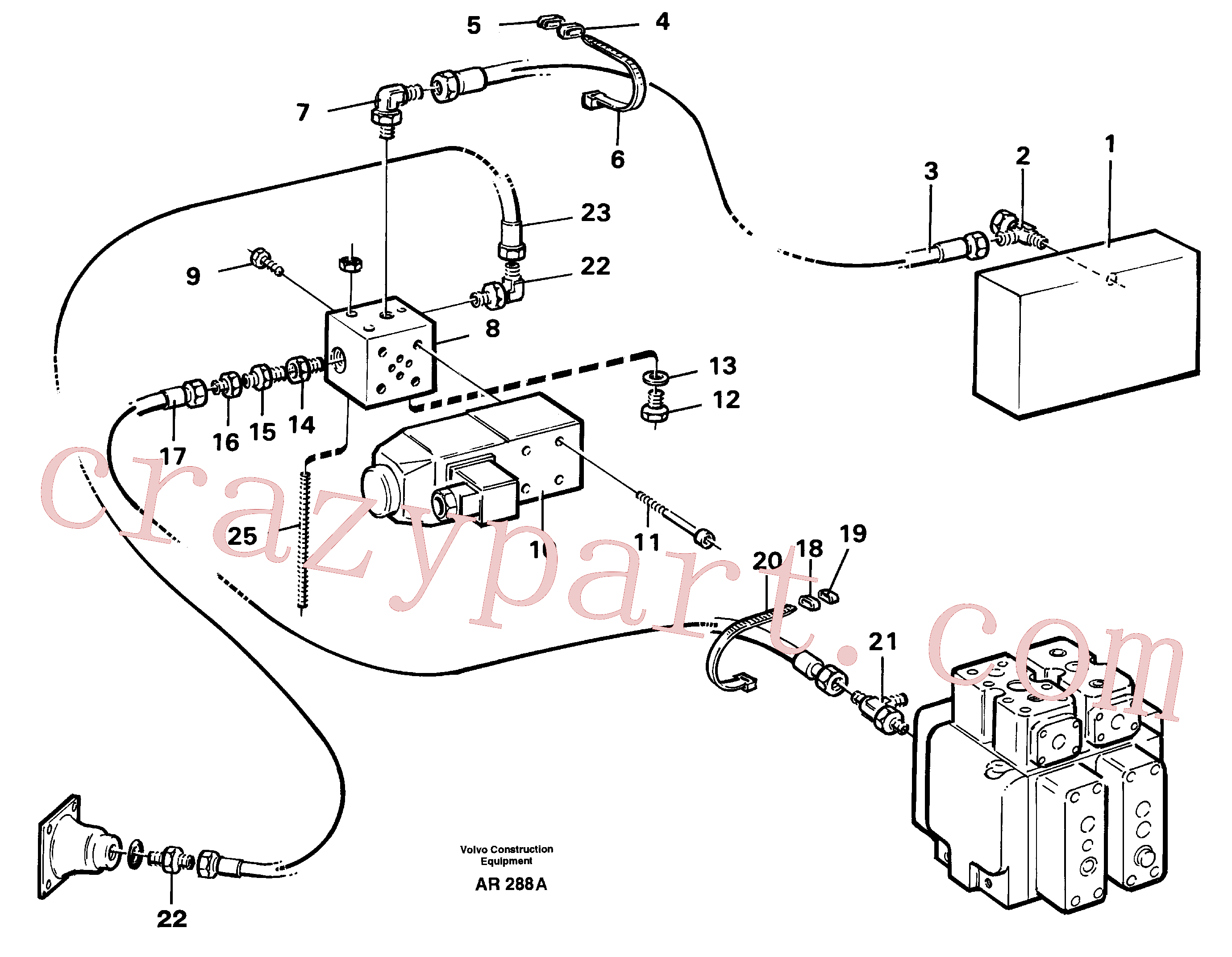 VOE4881456 for Volvo Controls, differential lock(AR288A assembly)