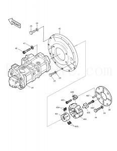 Hydraulic Axial Piston Pump K3V112DT-HNOV For S220LC-3 S220LC-V 2401-9158