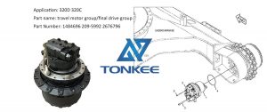 travel motor group 1484696 209-5992 2676796 final drive for excavator 320D 320C