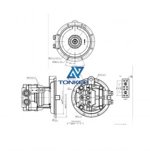 aftermarket and new 4610138 ZX200-3 ZX210-3 ZX240-3 excavator swing motor M5X130CHB-10A-29A-330 M5X130CHB swing device