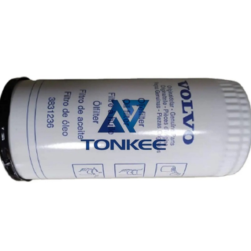 Buy Genuine Oil Filter for VOLVO excavator 3831236 17457469 | Tonkee®