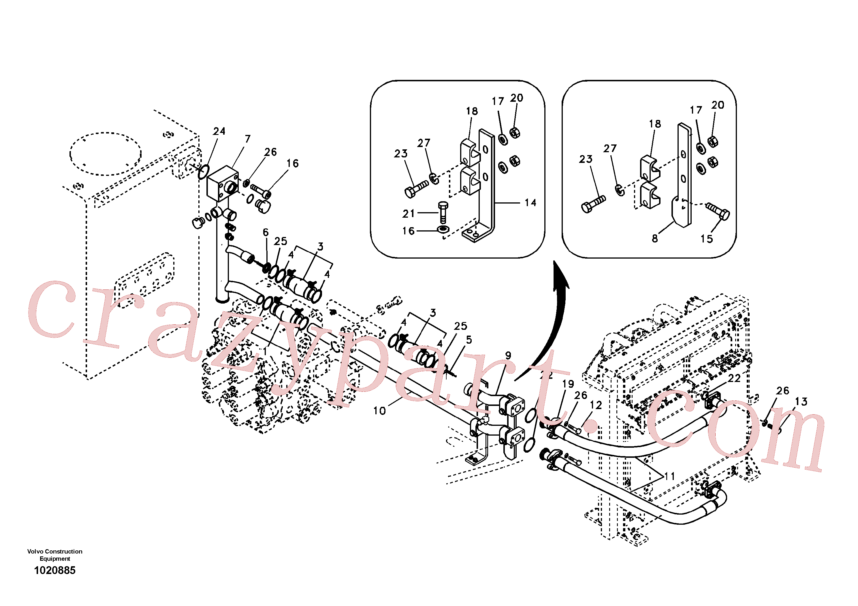 SA9211-21217 Washer for Volvo Excavator Parts