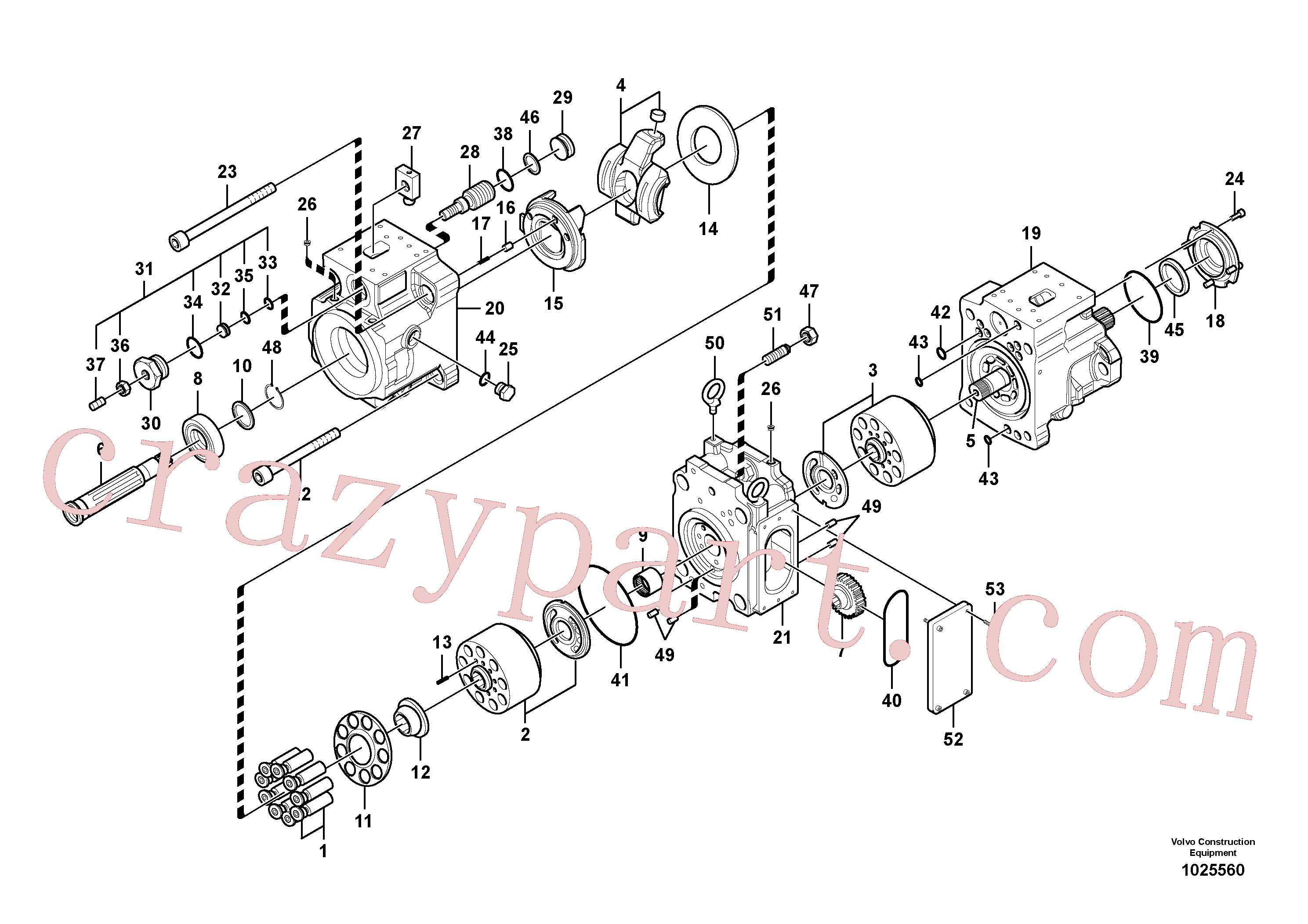 VOE14533606 for Volvo Hydraulic pump(1025560 assembly)