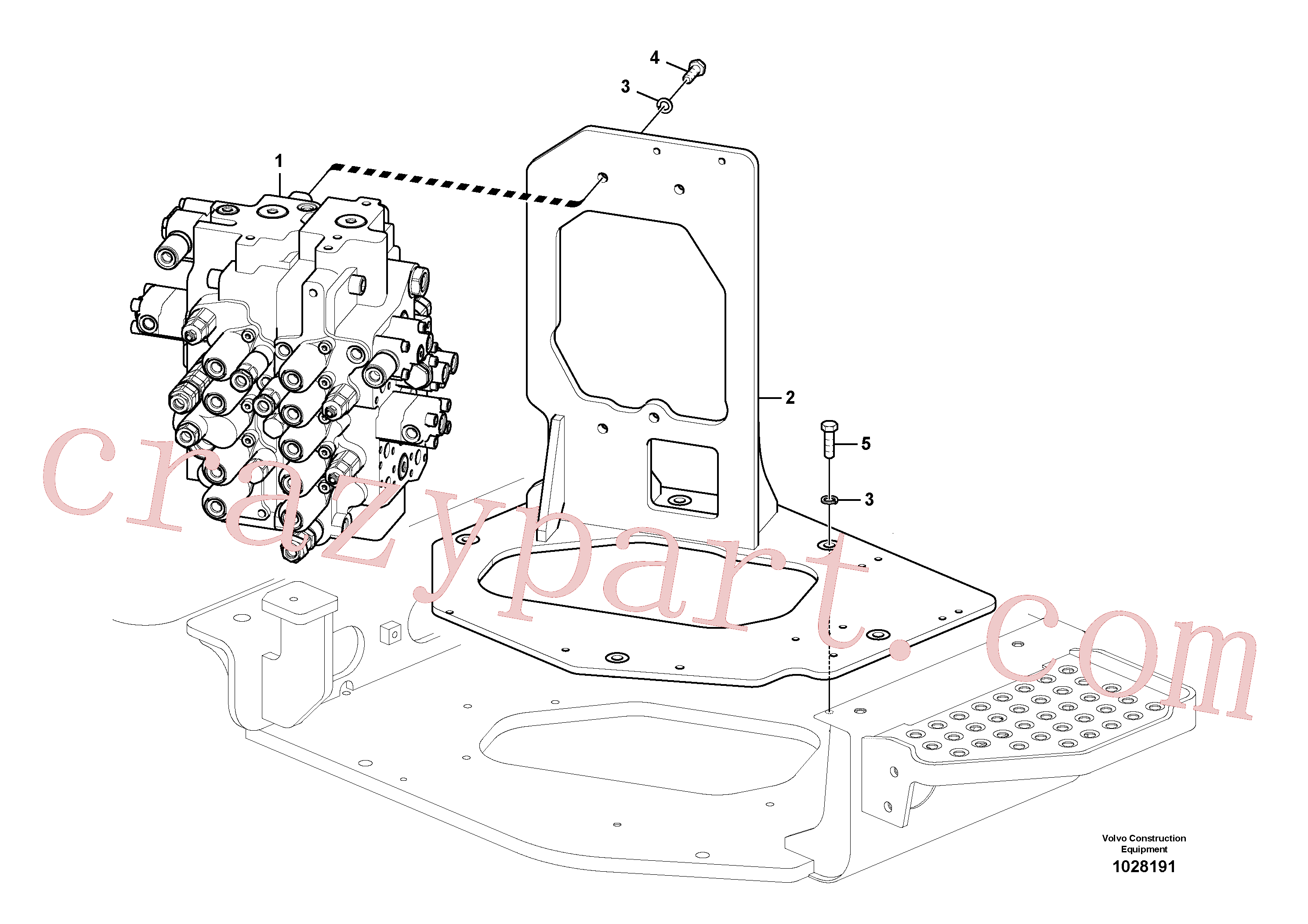 SA9011-11207 for Volvo Control valve with fitting parts.(1028191 assembly)