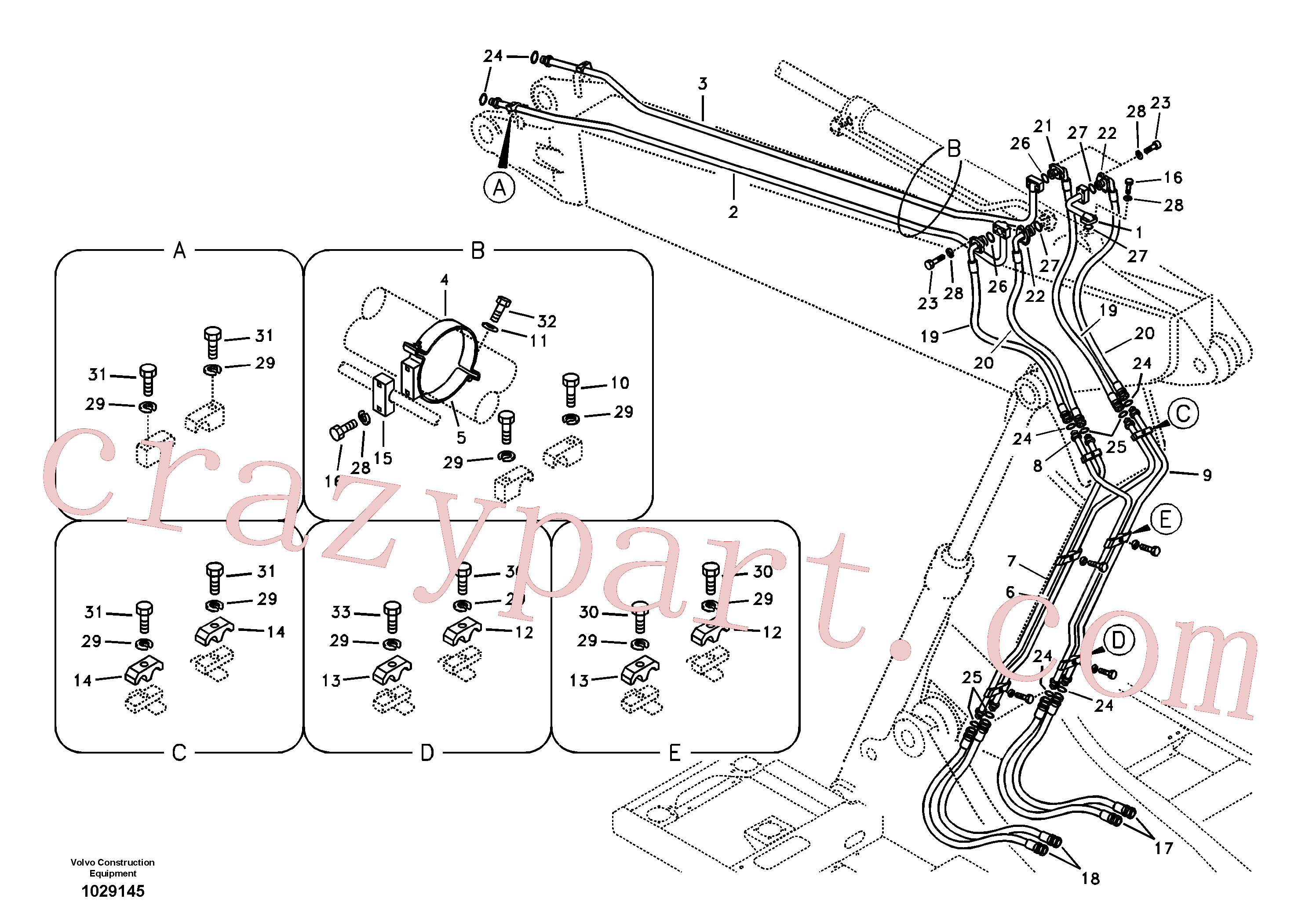 Volvo Assembly SA1174-54450 Pipe for sale