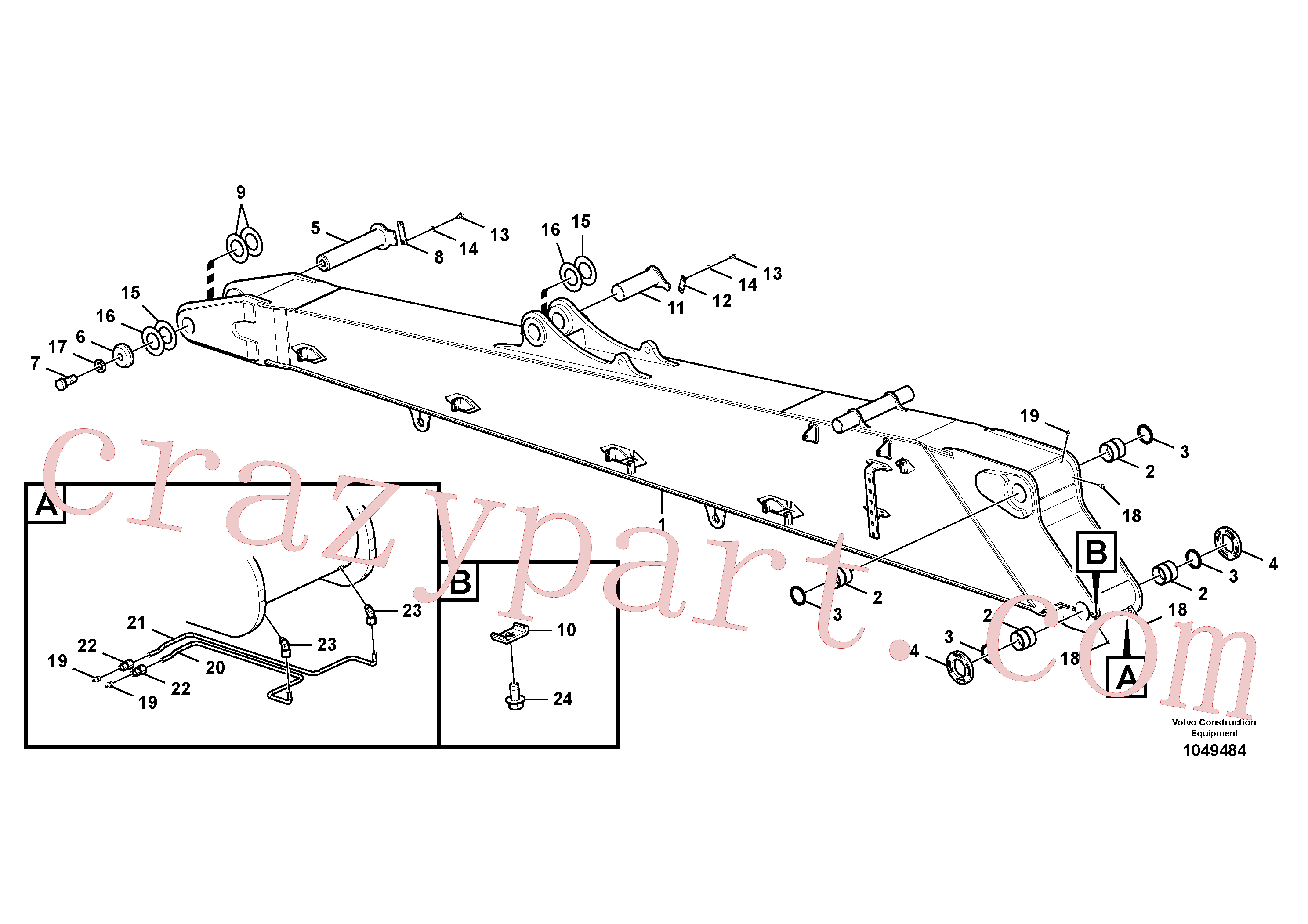 VOE14358181 for Volvo Boom, demolition(1049484 assembly)