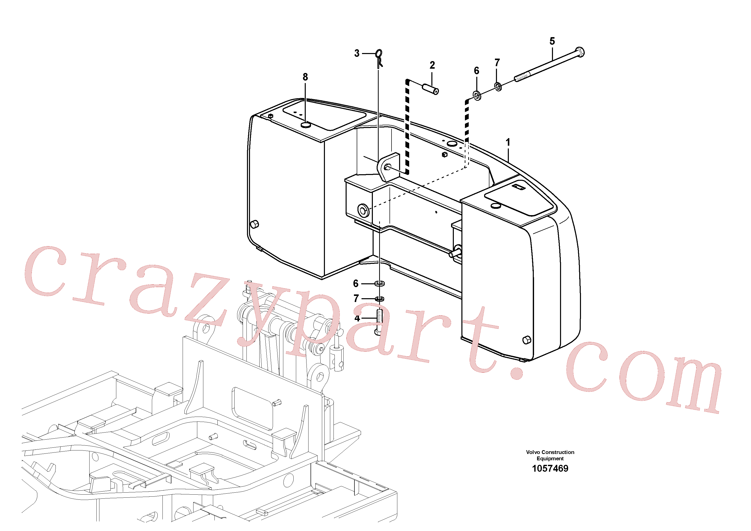 SA9326-26000 for Volvo Counterweights(1057469 assembly)