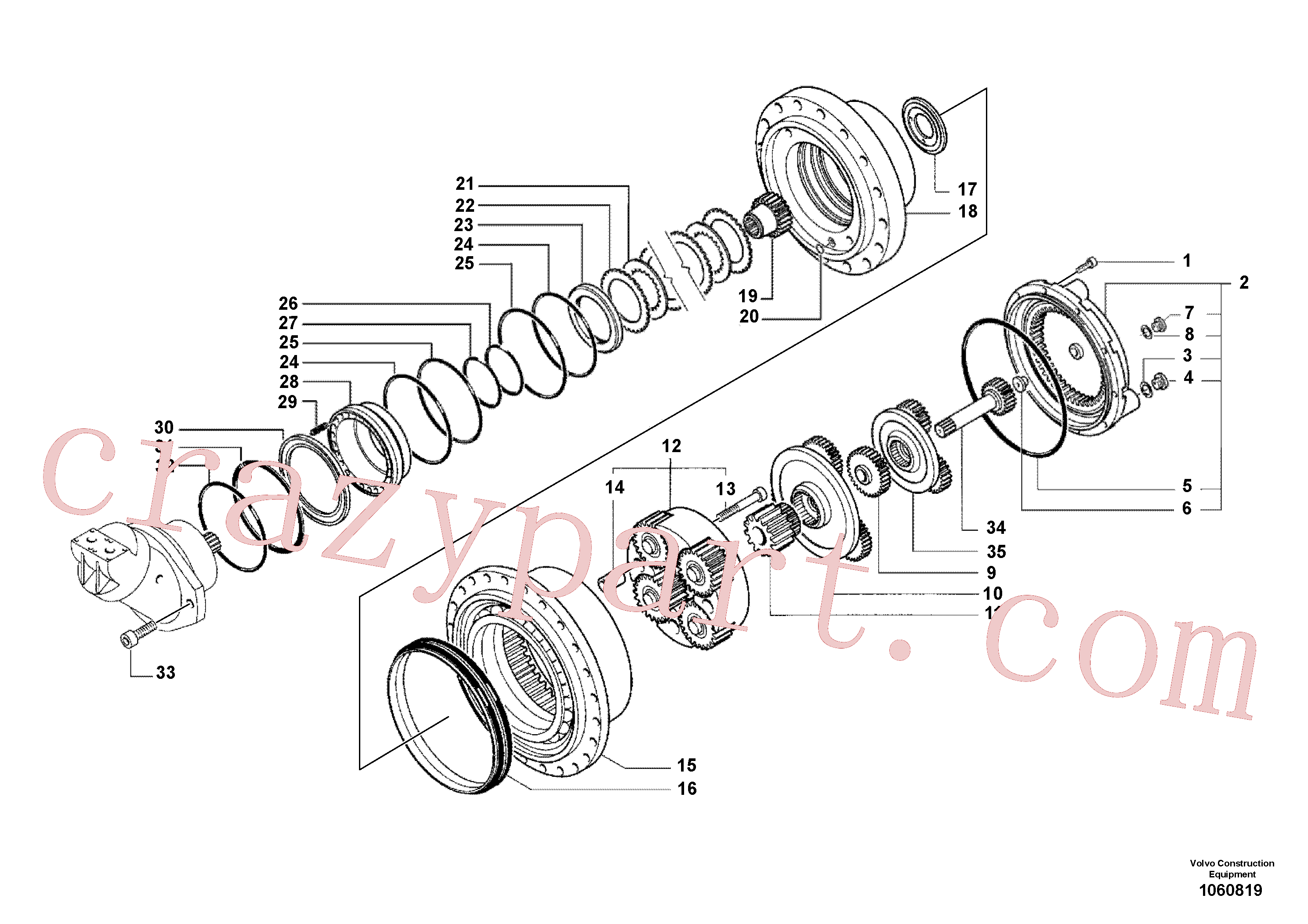 RM20341566 for Volvo Gearbox(1060819 assembly)