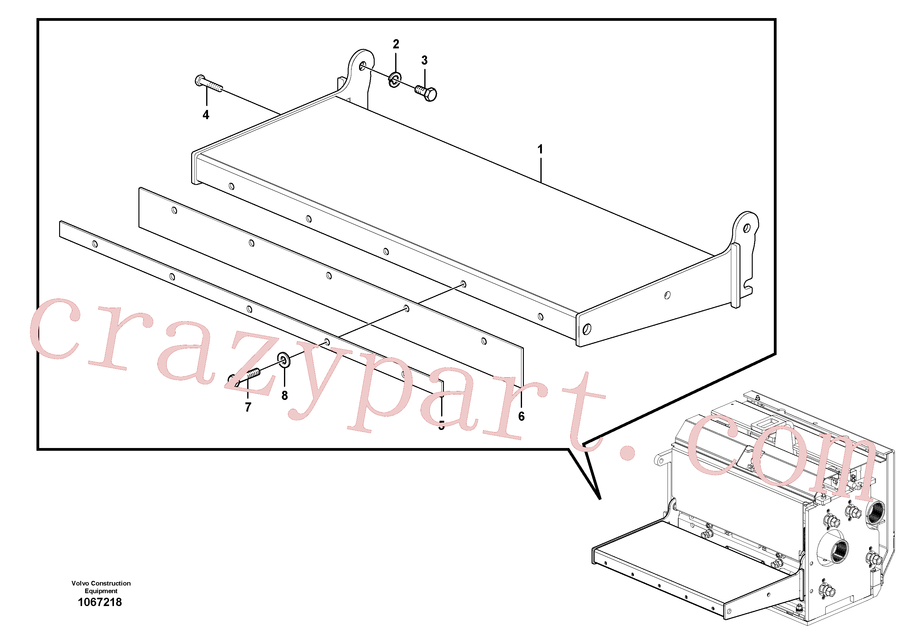 RM80765134 for Volvo Catwalk(1067218 assembly)
