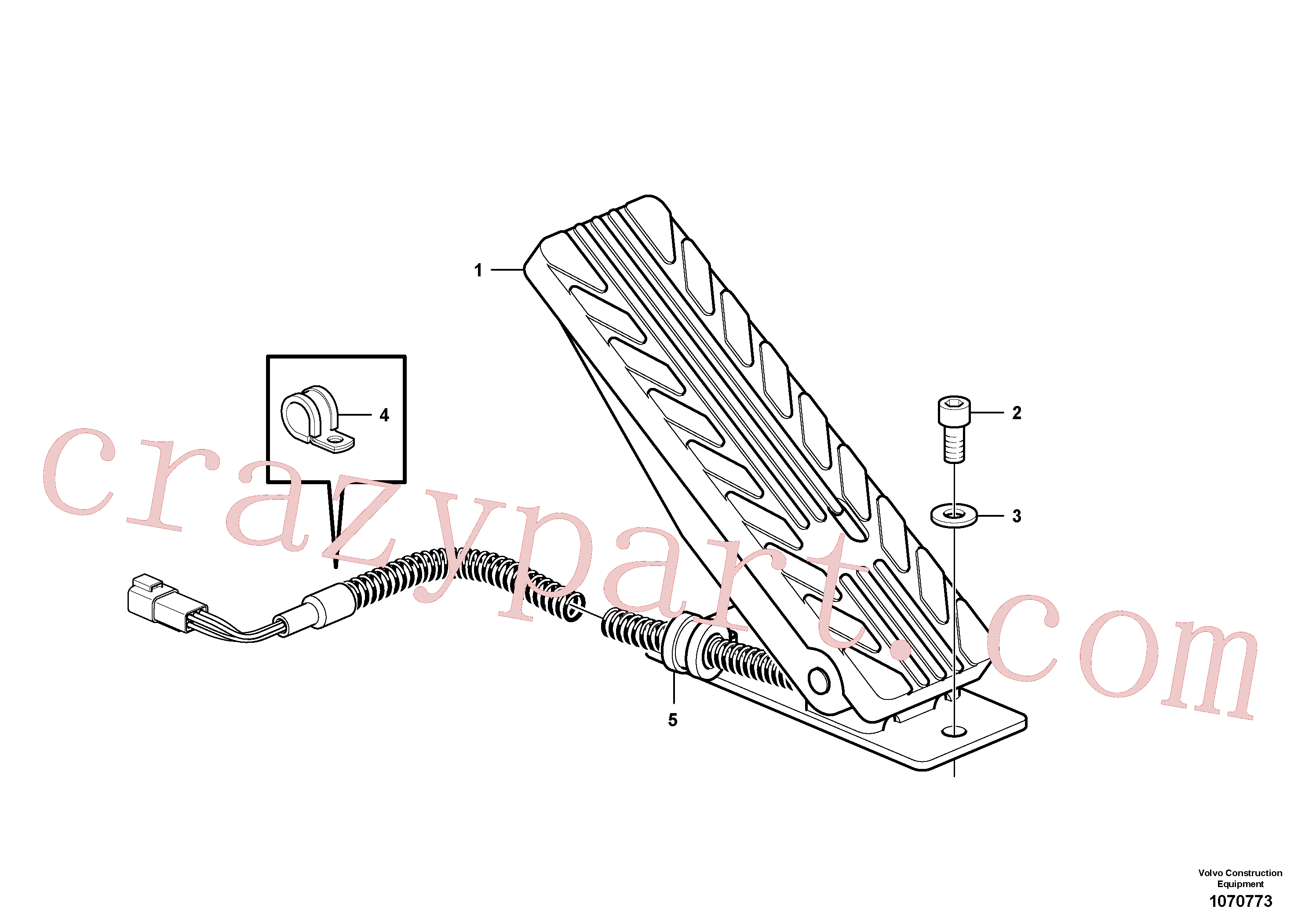 RM59117309 for Volvo Inching pedal(1070773 assembly)