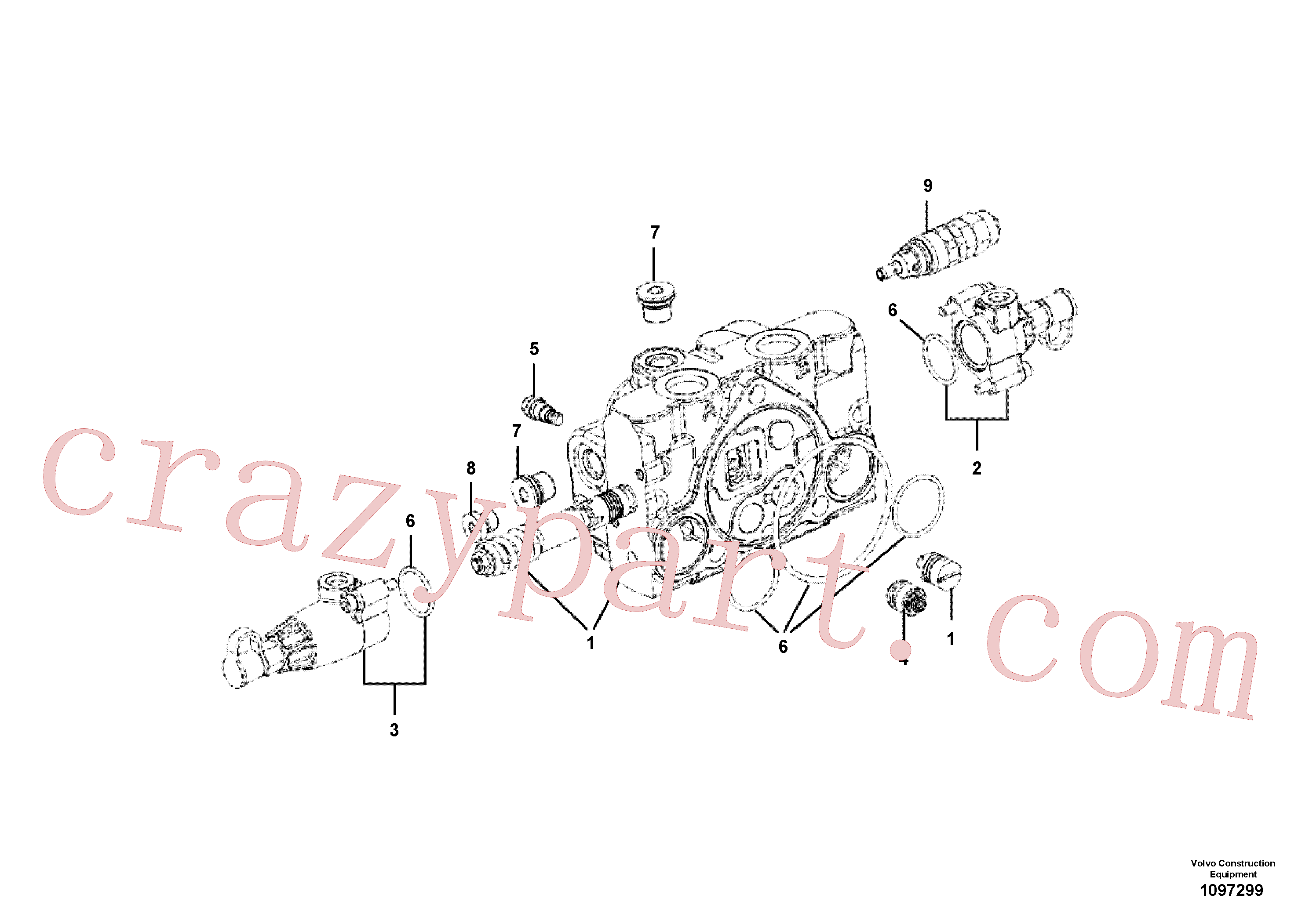 China Made VOE14740859 Plug parts for Volvo Excavator