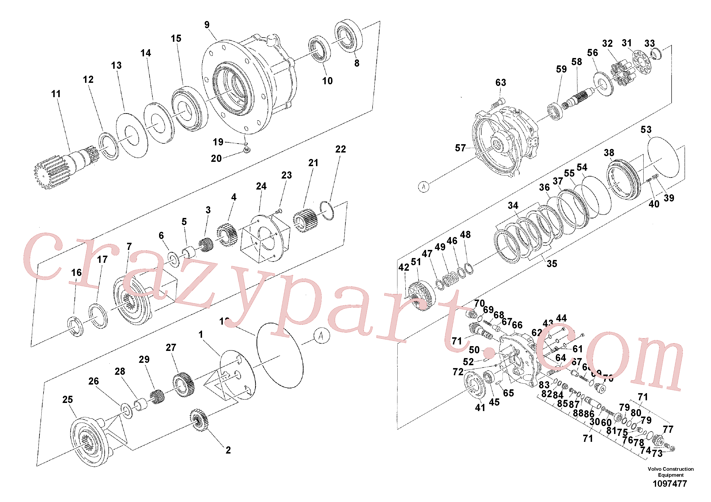Volvo excavator part VOE14740569 Plate for sale