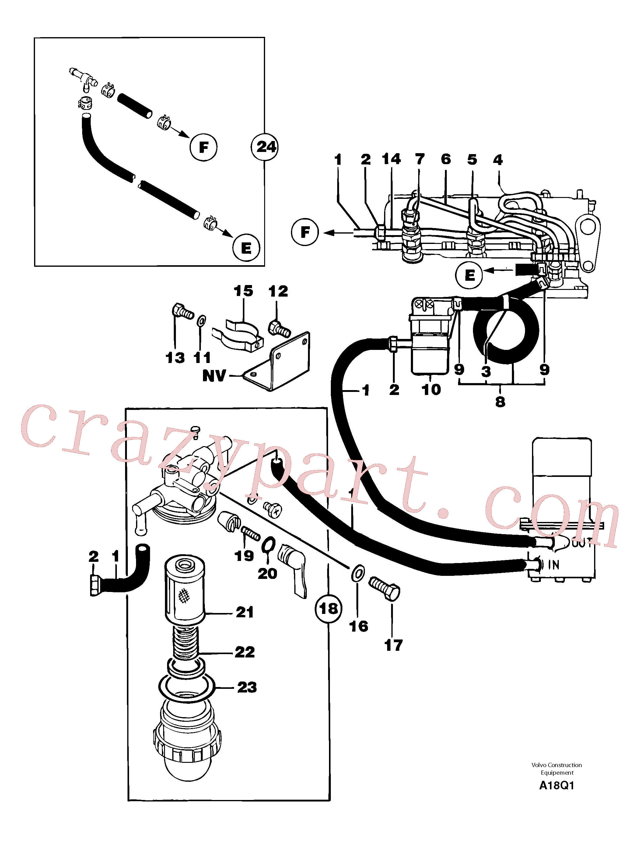 PJ4690040 for Volvo Fuel circuit(A18Q1 assembly)