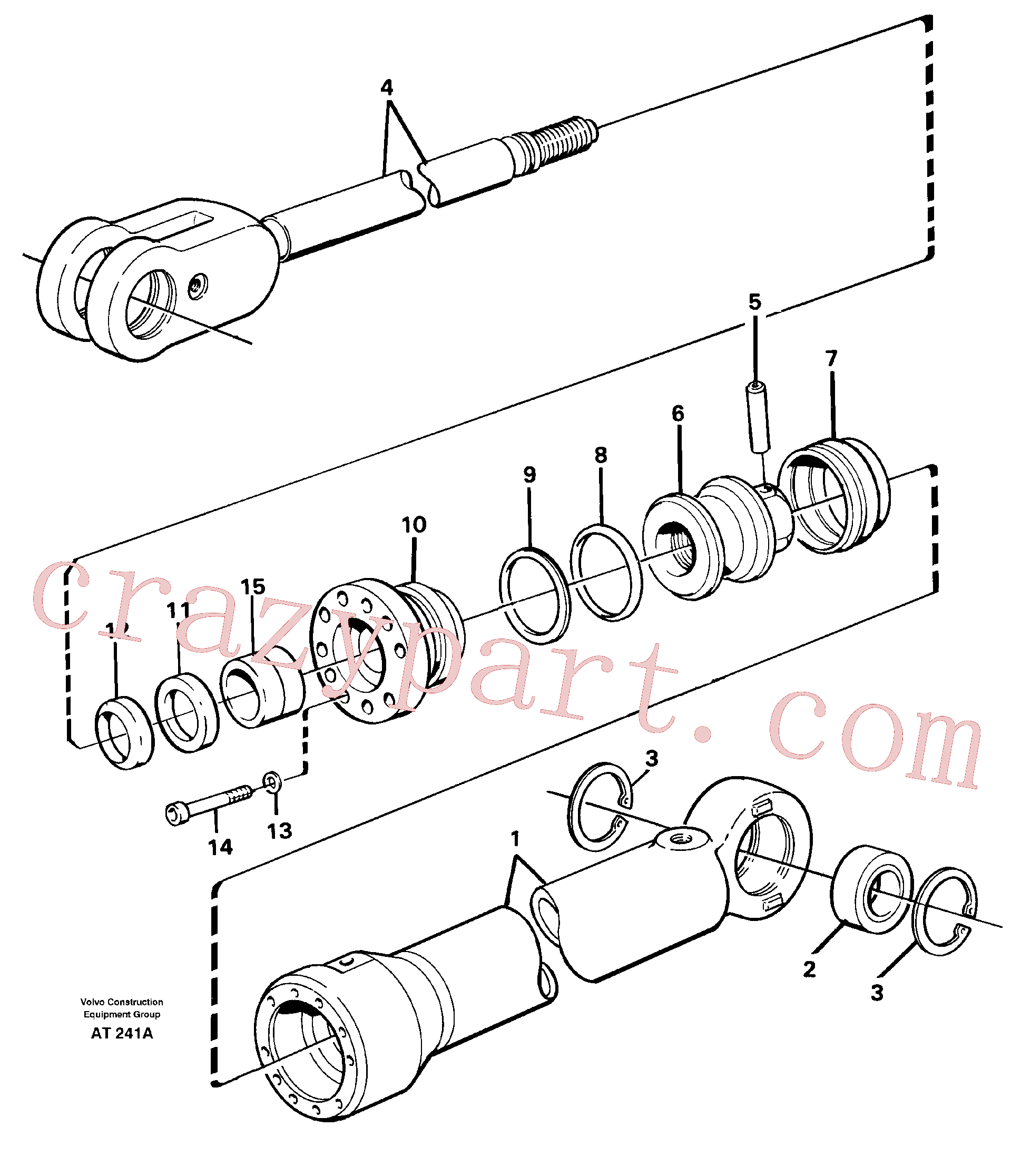 CH18340 for Volvo Hydraulic cylinder(AT241A assembly)