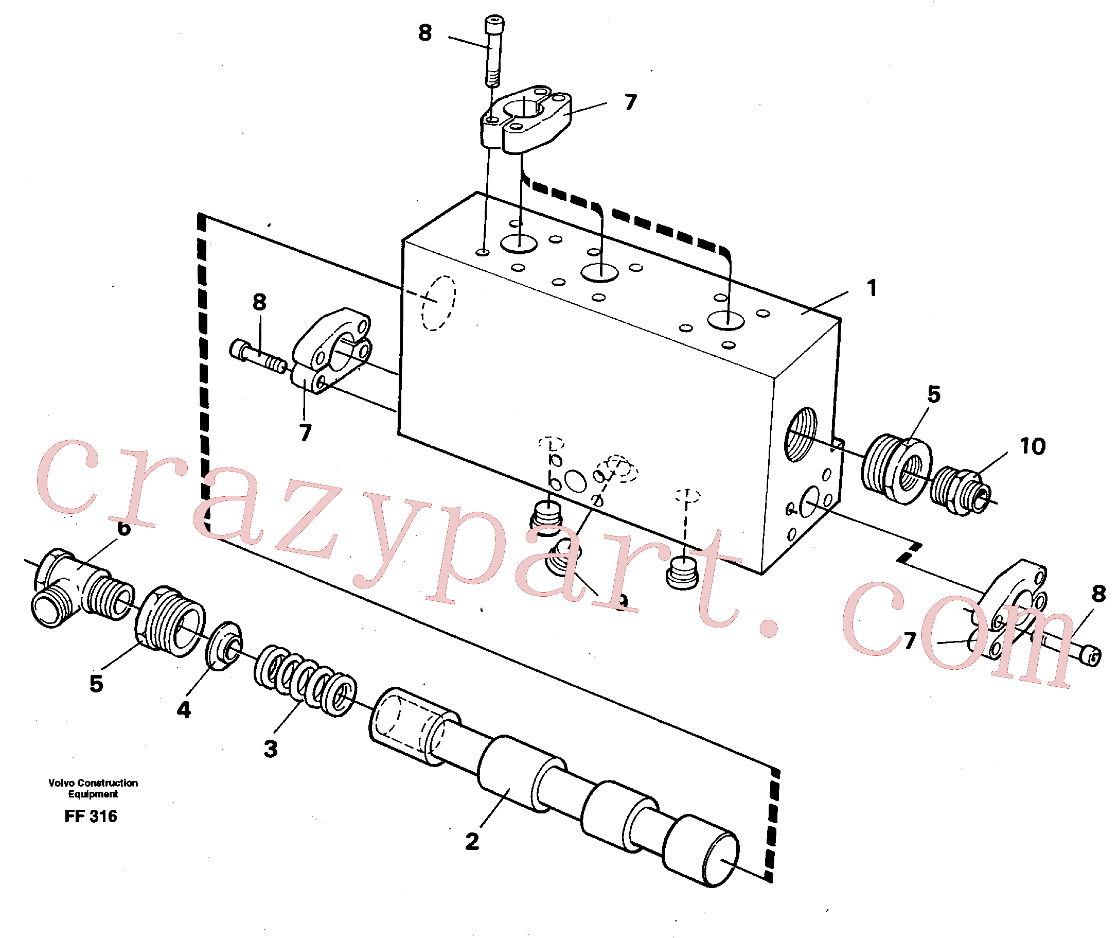 VOE14254547 for Volvo Operating valve(FF316 assembly)