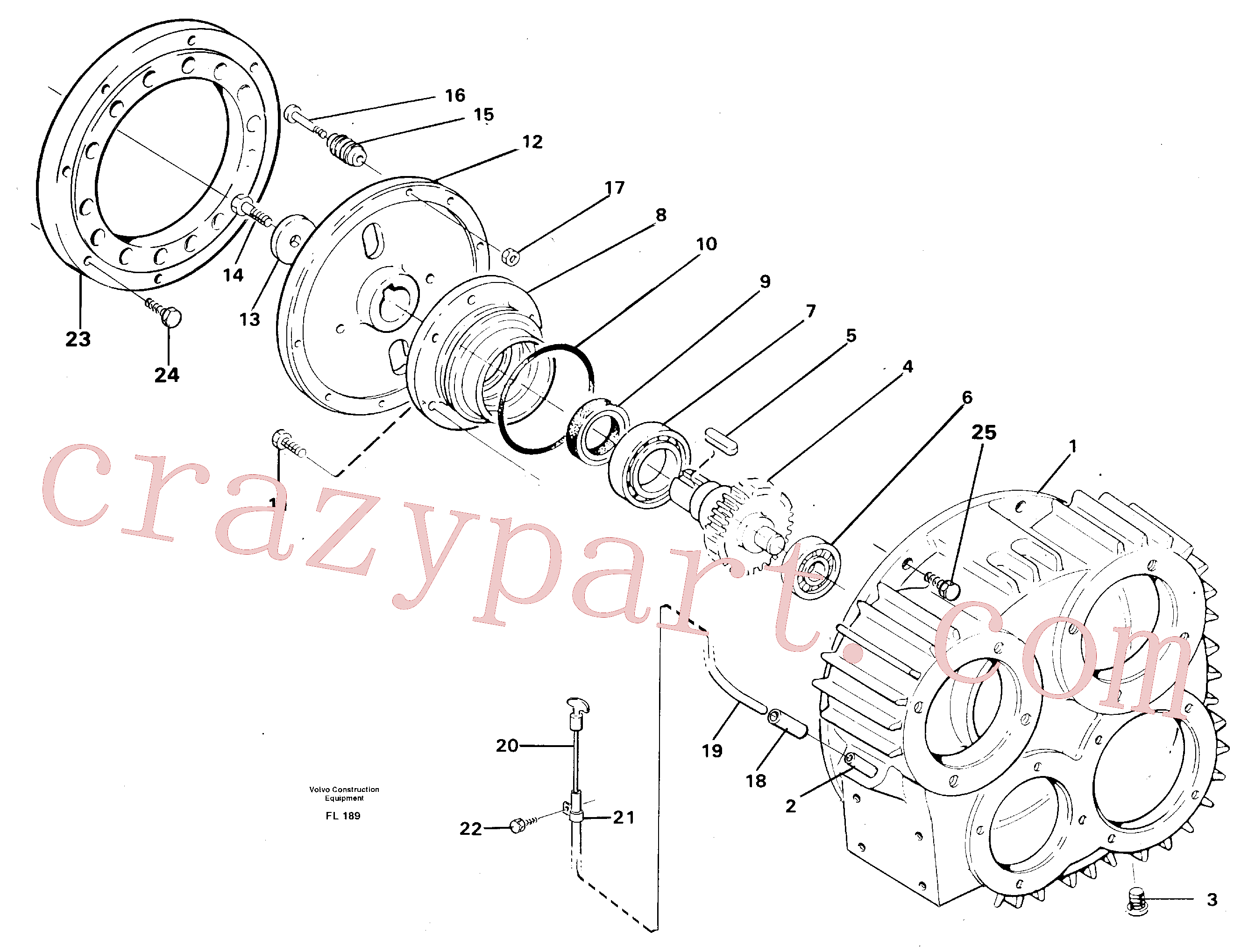 VOE14239985 Drive shaft for Volvo Excavator Parts