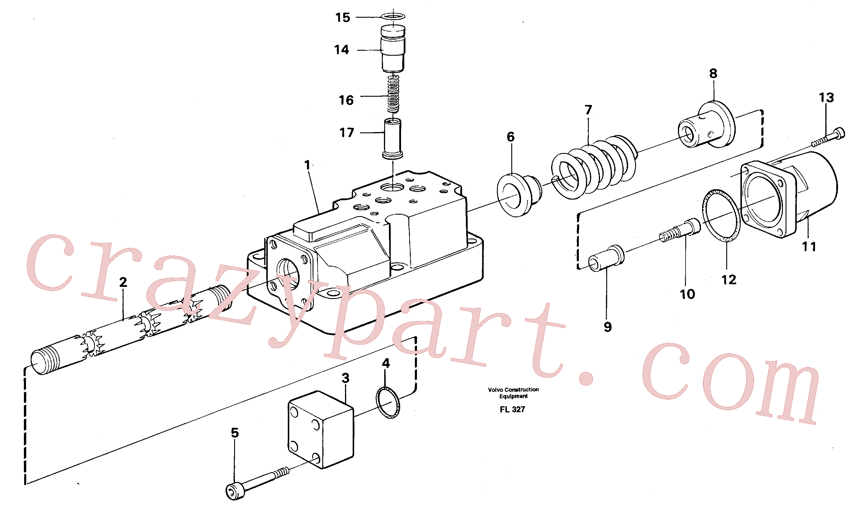 VOE14236709 for Volvo Four-way valve(FL327 assembly)