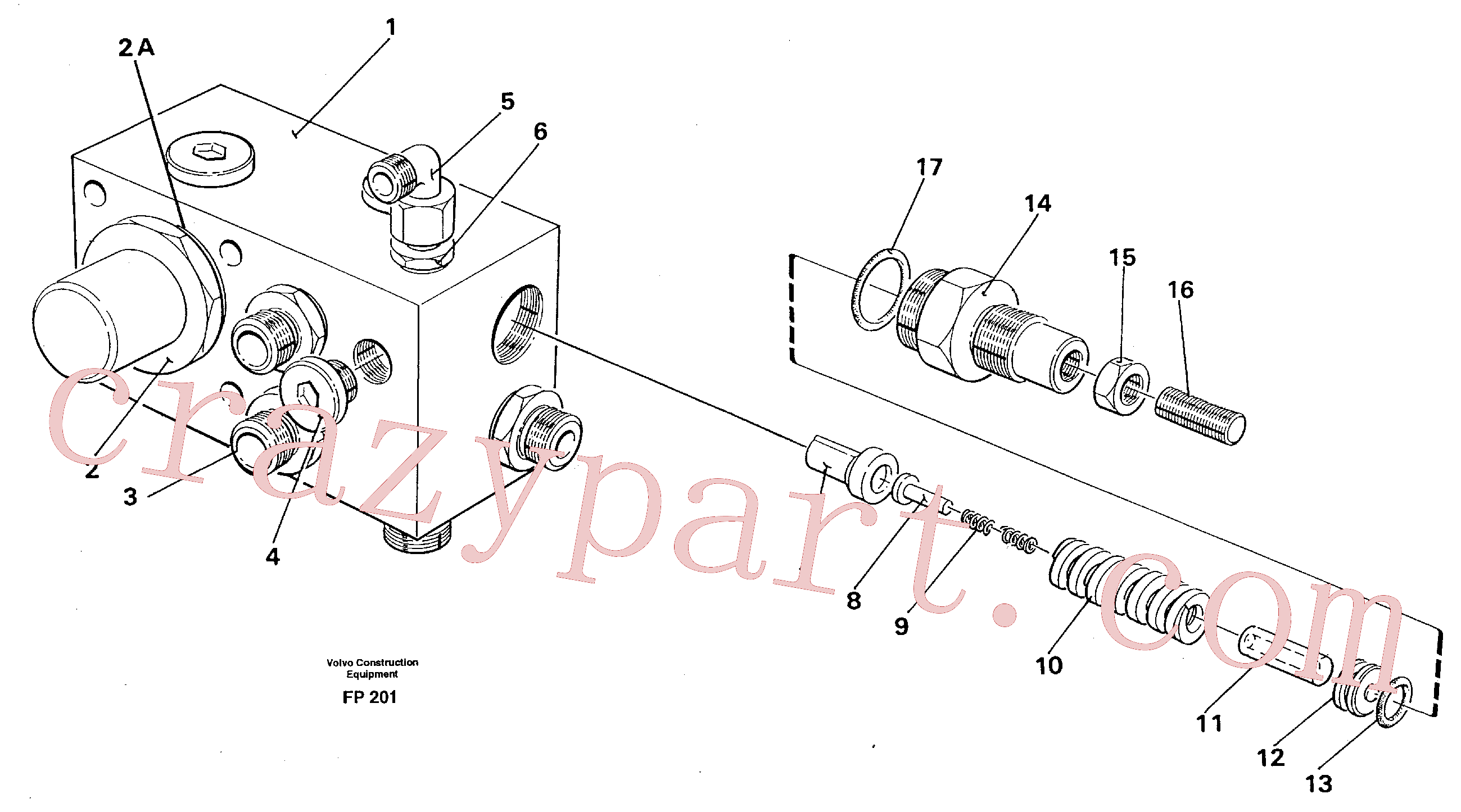 VOE14042925 for Volvo Tank connection(FP201 assembly)