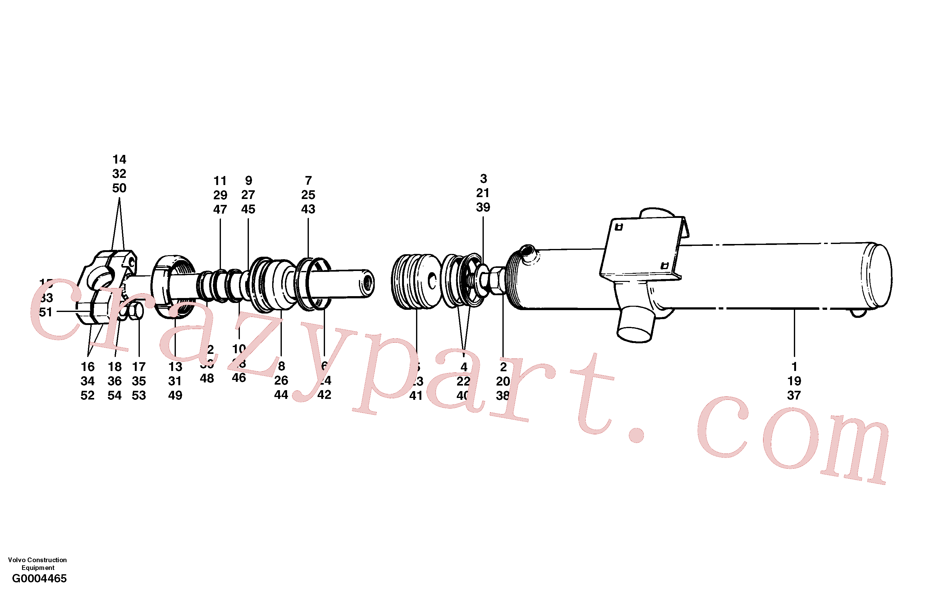 CH50A-1622UP for Volvo Blade lift cylinders(G0004465 assembly)